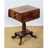 A George IV mahogany pembroke table,