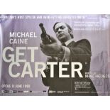 Get Carter, 50th anniversary screening of the 1971 classic, 40" x 30" Quad poster in tube,