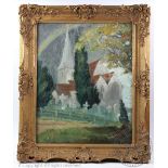 After Sir Charles Wheeler PRA, Oil on board, Chaddon Church,