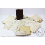 A small selection of 17th century and later documents, including indentures,