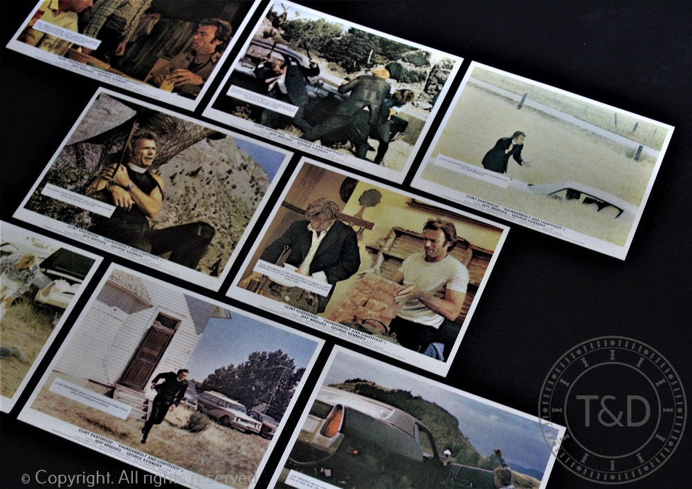 Thunderbolt and Lightfoot, 1974, 10" x 8" Front of House or Lobby cards, American crime drama, - Image 2 of 2