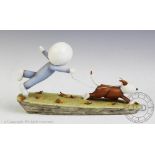 After Doug Hyde (b1972), Limited edition sculpture, 'Going for a walk',