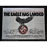 The Eagle Has Landed, 1976, 30" x 40" Quad Poster, British war film, starring Michael Caine,