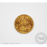 A King George V 1912 gold full sovereign