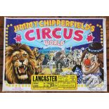 Four Jimmy Chipperfield's Circus World 1981 and 1982 Great Britain Tour posters,