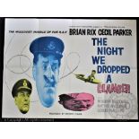 The Night We Dropped A Clanger, 1959, 30" x 40" Quad Poster,