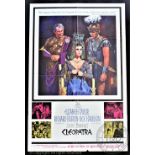 Cleopatra, 1963, 27" x 41" One Sheet Poster, American epic historical drama,