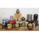 A collection of Edwardian and later tea caddies and tea related items,