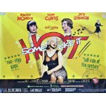 Some Like It Hot, 50th anniversary screening 2009, 30" x 40" Quad Poster, American comedy,