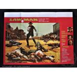 Lawman, 1970, 30" x 40" Quad Poster, American Western, starring Burt Lancaster,