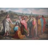 After Raffaello Sanzio da Urbino (known as Raphael) Oil on canvas, Christ's Charge to Peter,