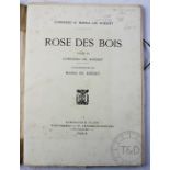 ROESSET (C), ROSE DES BOI, with fifteen black and white plates, original pictorial cover,