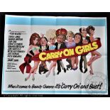Carry On Girls, 1973, 30" x 40" Quad Poster, 25th in the series of Carry On films to be made,
