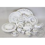 A Ridgeway Melisande pattern part dinner, tea and coffee service, comprising,