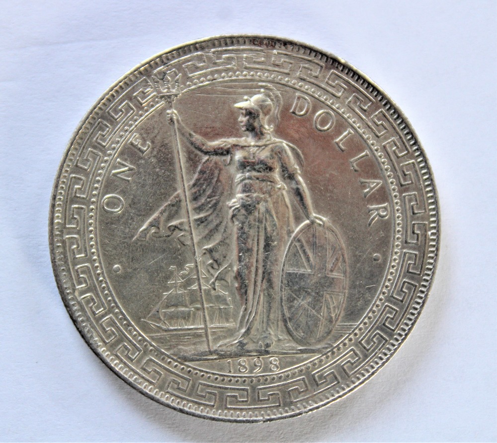 Four silver British Trade dollars dated 1897, 1898, - Image 11 of 20