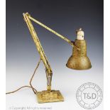 A Herbert Terry of Redditch vintage anglepoise lamp, with marble effect finish,