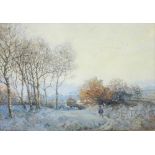 Charles A Castleton Jeffcock, Watercolour, Hampstead Heath, Signed and dated 1924, 34cm x 50.