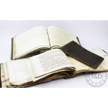 Four late 18th / early 19th century hand written historical albums / books, unknown author,