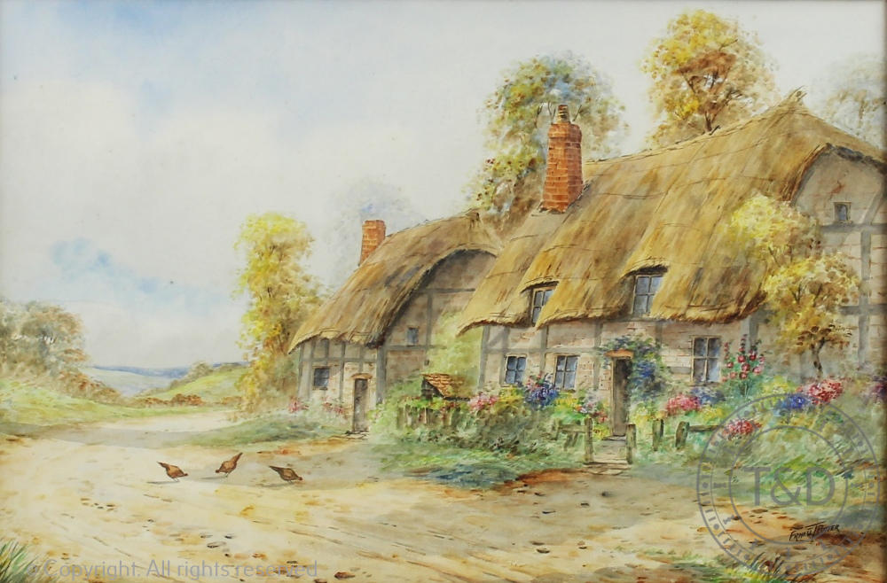 Ernest Potter (British School), Pair of watercolours on paper,