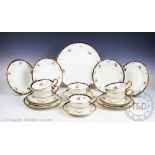 A Victorian Wedgwood tea service for six, pattern No.