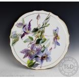 A 20th century Meissen porcelain florally painted charger,