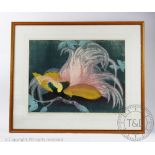 English School- late 20th century, Limited edition print, Bird of Paradise, No 15/30,