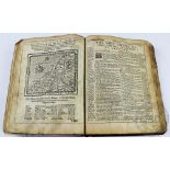 BREECHES BIBLE - 16TH CENTURY, lacking title to new testament, page 1 defective,