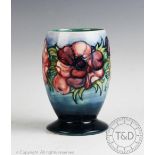 A Moorcroft vase, decorated in a Anemone pattern,