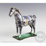 A Pratt ware model of a horse, Possibly Newcastle, circa 1810,