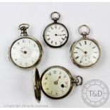 A George III silver pair cased pocket watch, the movement signed M.