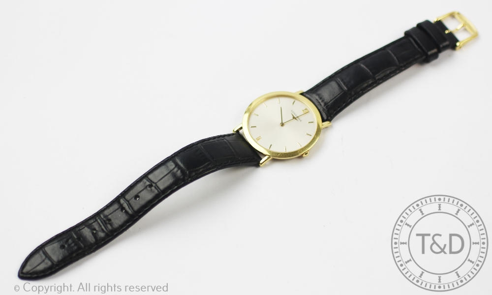 A Gentleman's Longines 18ct gold wrist watch, - Image 2 of 3