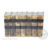 THE POPULAR ENCYCLOPEDIA OR CONVERSATIONS LEXICON, seven vols, with maps and plates, full leather,