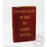 JOYCE (J), FINNEGANS WAKE, first edition, with un-clipped d.