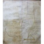 Shropshire interest - A MAP OF THE LAND BELONGING TO THOMAS HUNT OF BOREATTON ESQ SITUATED IN THE