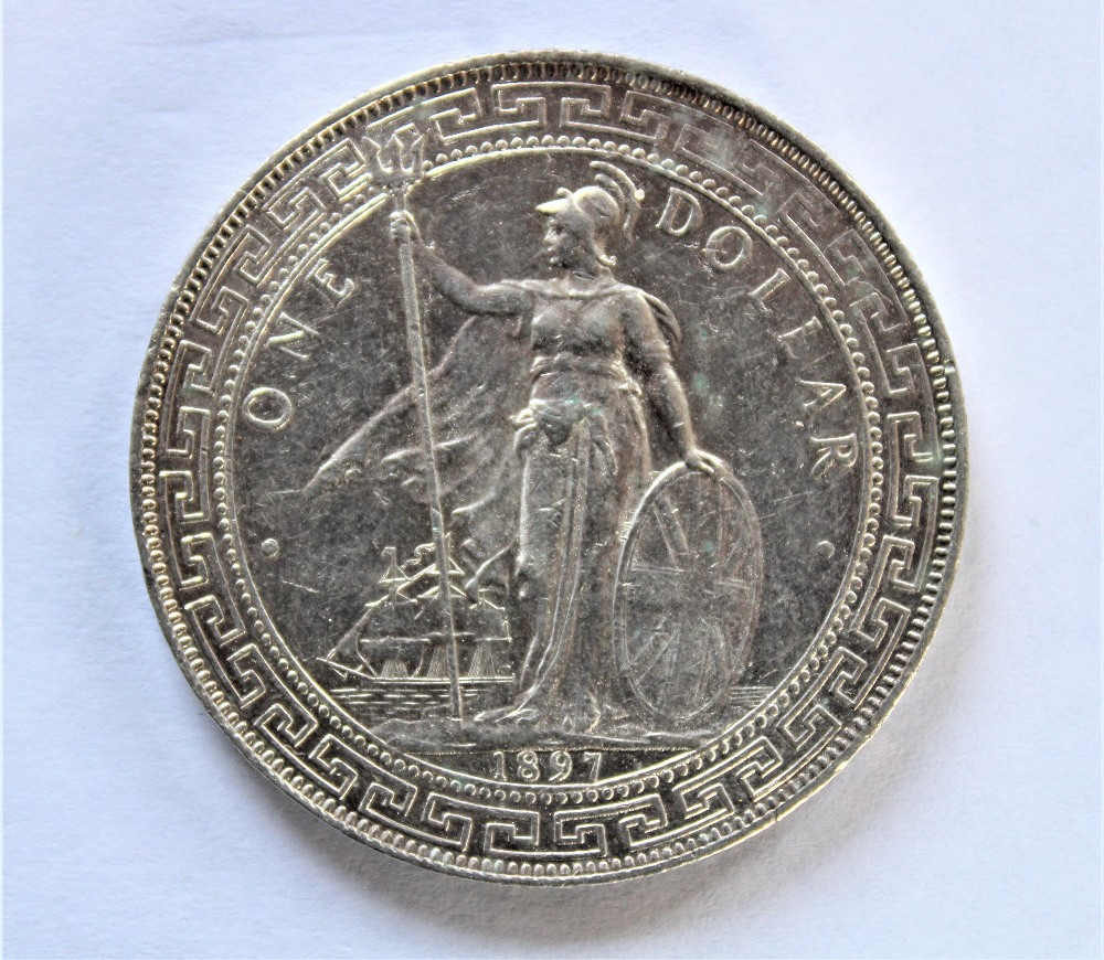Four silver British Trade dollars dated 1897, 1898, - Image 7 of 20