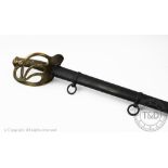 A French 19th century cavalry sword, blade inscribed 'Mfture Impale du Klingenthal Septembre 1819',