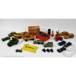 A Schuco Telesteering car within original box with a selection of eleven Dinky Toys model vehicles,