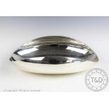 A contemporary silver plated centre bowl by Guido Neist,