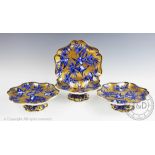 A set of four Coalport Aesthetic comports,