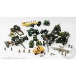 A collection of Dinky, Corgi, Britains, French made and other military diecast toys,