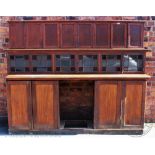 A late Victorian mahogany dresser, by repute originally from Liverpool docks,