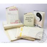 DENNIS BARDEN - Three types manuscript copies for his books, comprising Ghosts and Hauntings,