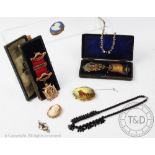 A collection of assorted jewellery, to include; a Buffaloes Order medallion dated 1911 and 1918,