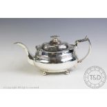 A George III silver teapot, probably Thomas Austin, London 1818,