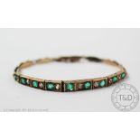 An early 20th century gem set bracelet,