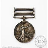 A King South Africa medal to 4769 Pte B Loveday 18th Hussars,