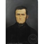 French School (19th century), Pastel portrait on paper laid on canvas,