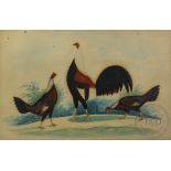 Folk Art late 19th / early 20th century, Pair of naive pencil, pen and watercolour on paper,