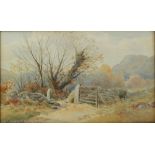 Frederick Boisseree, Pair of watercolours, Country scenes, Signed, labels verso for E.