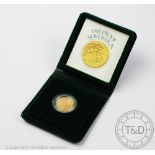 A 1980 proof gold sovereign,